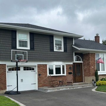Wantagh Siding - Charcoal Smoke & Windows | Alpha Windows & Siding
