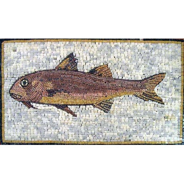 Fish Mosaic Brown, 18"x30"