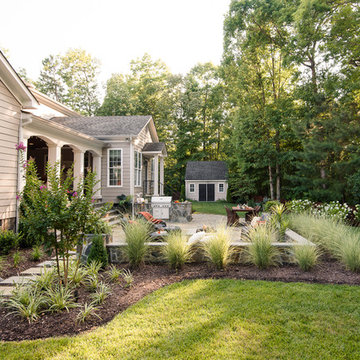 Variegated Bluestone Backyard Retreat in Glen Allen