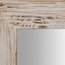 Solid Lime Wood Square Wall Mirror, Cream, 60x60 cm