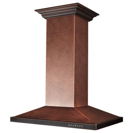 ZLINE 36" Designer Series Hand Hammered Copper Island Mount Range Hood