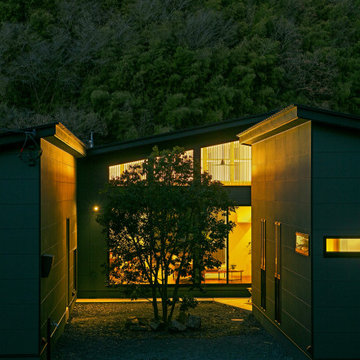 自然を望む平屋の邸宅