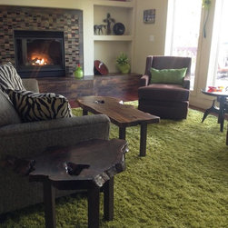 CUSTOM - BLACK WALNUT END TABLE/COFFEE TABLE - Side Tables And End Tables