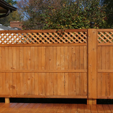 Cedar Fence & Pressure Treated Deck Stain Project