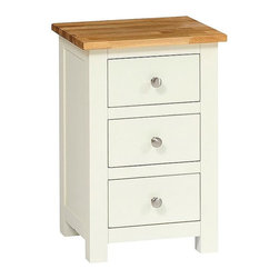 Portobello Painted 3 Drawer Bedside - Nightstands And Bedside Tables