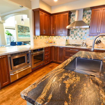 Exotic African Sapele Kitchen