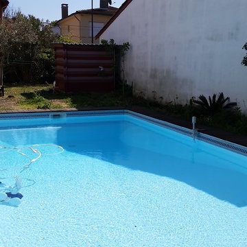 Jardin de ville - réintégrer la piscine