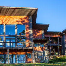 ski chalet deck