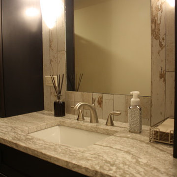 Contemporary Bold Hall Bathroom Remodel