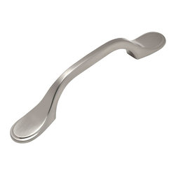 Cosmas - Cosmas 9533SN Satin Nickel Cabinet Pull, 3" Hole Centers, Set of 5 - Cabinet And Drawer Handle Pulls