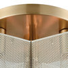Compartir 3 Semi Flush Polished Nickel/Satin Brass