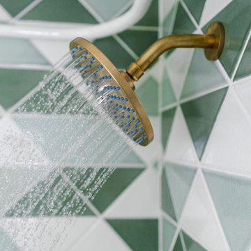 Chase Daniel's Triangle Tile Bathroom