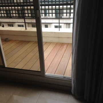 Balcon en bois exotique Ipé