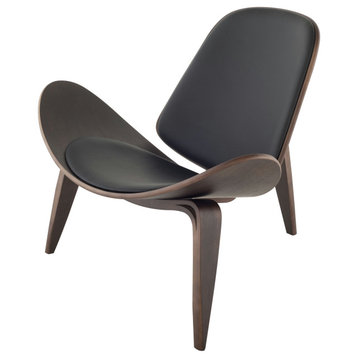 Artemis Black Leather Occasional Chair, Hgem359