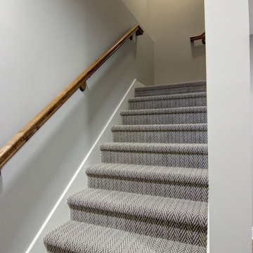 Transitional Basement Finish Liberty, MO
