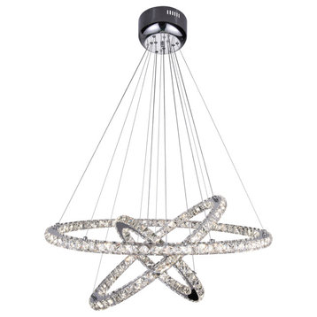 CWI LIGHTING 5080P32ST-3R LED Chandelier with Chrome finish