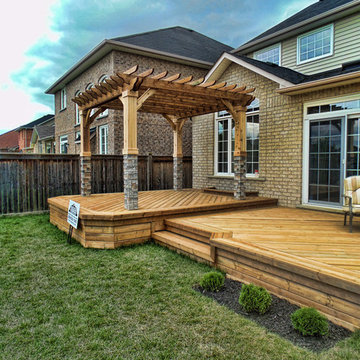 Deck with Pergola in Oshawa, Ontario