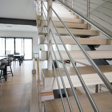 Project #66 | Modern Staircase with Twin Metal Stringers