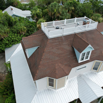 Roof Replacement on The Wager House (North Brevard Historic Home)
