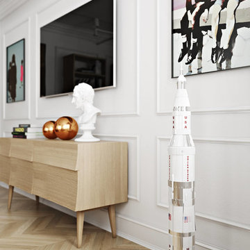 Professional 3D Rendering of a Design Studio