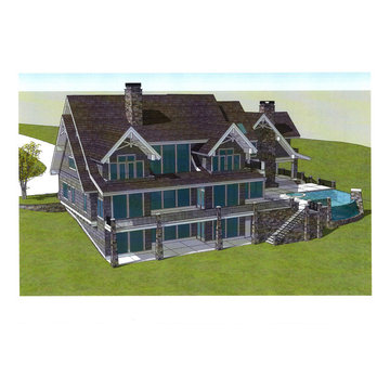 Vacation Lakefront Home, Custom Design, 12,822 Square Feet