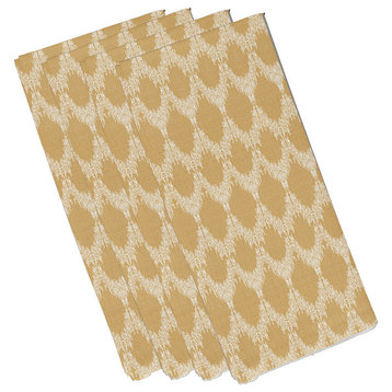 Peace 2 Geometric Print Napkin, Gold (Set of 4), 19 x 19"
