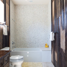 Tub with shower