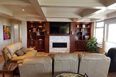 Inspiration for a timeless living room remodel in Other