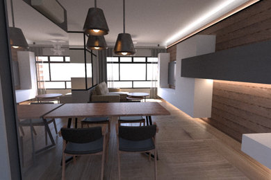 3D concept rendering for 4-room BTO HDB