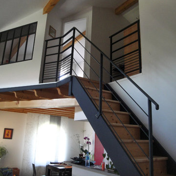 Chambre en mezzanine - réalisation