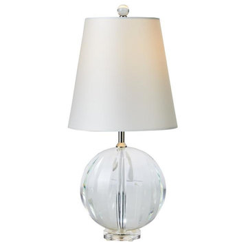Crystal Faceted Lady Table Lamp