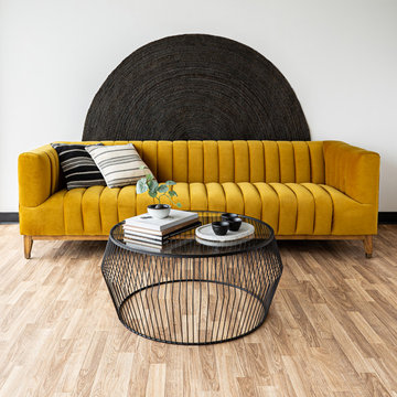 Elliot Sofa – Mustard Velvet