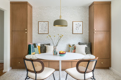 This is an example of a midcentury kitchen in Atlanta.