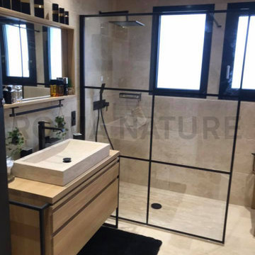 Salle de Bain en Travertin