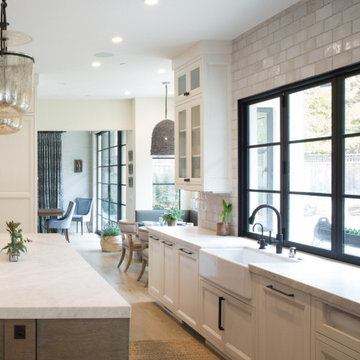 The Timeless Kitchen: Warm Ceramic Textures and Bronze Accents