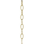 Progress Lighting - Chain - Ten feet of 9 gauge chain in Brushed Nickel finish. Solid chain permits installation of chain-hung fixtures on high ceilings. Maximum fixture weight 50 lbs.