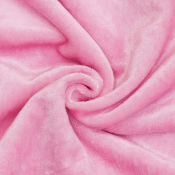 Light Pink Cotton Velvet By The Yard, 54" Wide Velvet, Upholstery Fabric