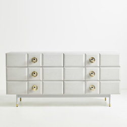Huxley Shagreen Six-Drawer Dresser - Dressers