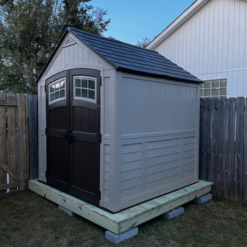 Build up of storage base and storage unit
