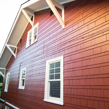 Phinney Ridge Red Craftsman House - Painting