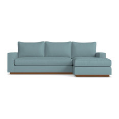 Harper 2-Piece Sectional Sofa, Cloud Velvet, Chaise on Right