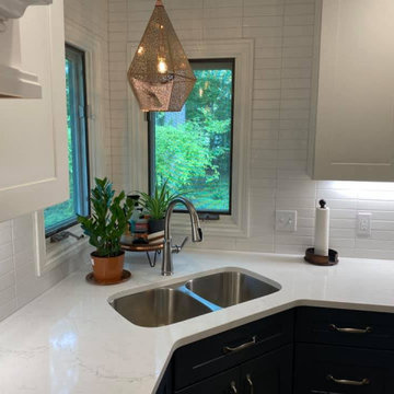 Navy and White Kitchen