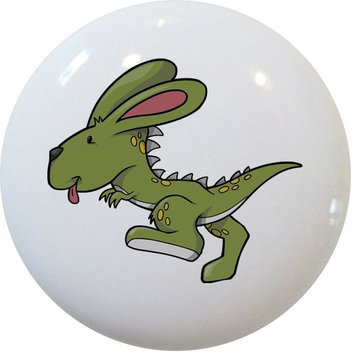 Dino Rabbit Ceramic Cabinet Drawer Knob