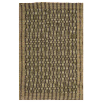 Safavieh Natural Fiber Collection NF451 Rug, Charcoal/Green, 4' X 6'