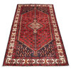 Consigned, Persian 5 x 8 Area Rug, Hamadan Hand-Knotted Wool Rug
