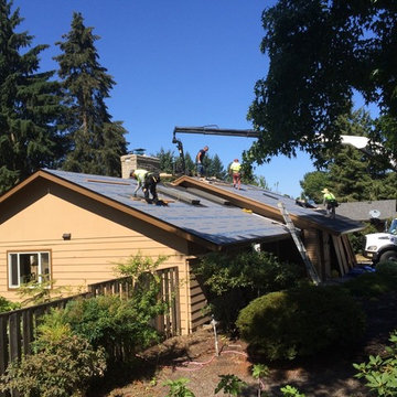 Converting Old Shake Roof to New Composition Shingle Roof