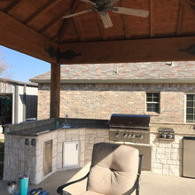 outdoor kitchen