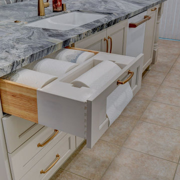 Custom Baby Blue Kitchen in Las Vegas