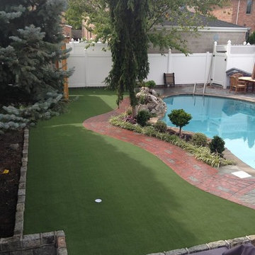 Putting Green in Backyard