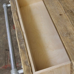 Victoria Hall Stand - Reclaimed Wooden Drawer Unit with Hanging Rail & Shelf - Coat Stands & Umbrella Stands